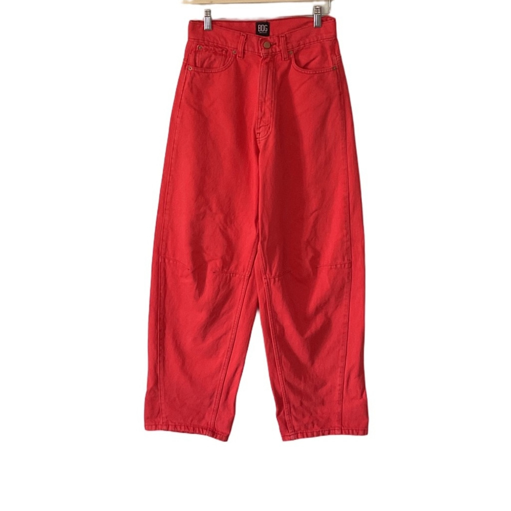 BDG High-Rise Extreme Baggy Orange Jeans, size 26 - Picture 5 of 15